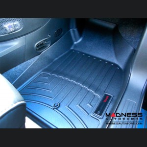 FIAT 500 Floor Liners - All Weather - WeatherTech - Front + Rear - Black