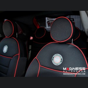 FIAT 500 Seat Covers - Front Seats - Custom Neoprene Design - Sport/ 500T Models