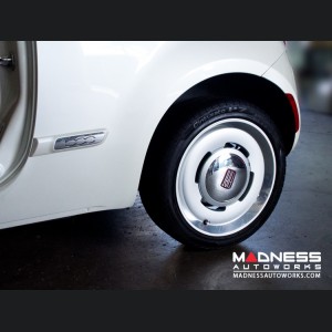 FIAT 500 Retro Wheel by FIAT (1) - 16" Tech Silver painted & polished Forged Aluminum Wheel 