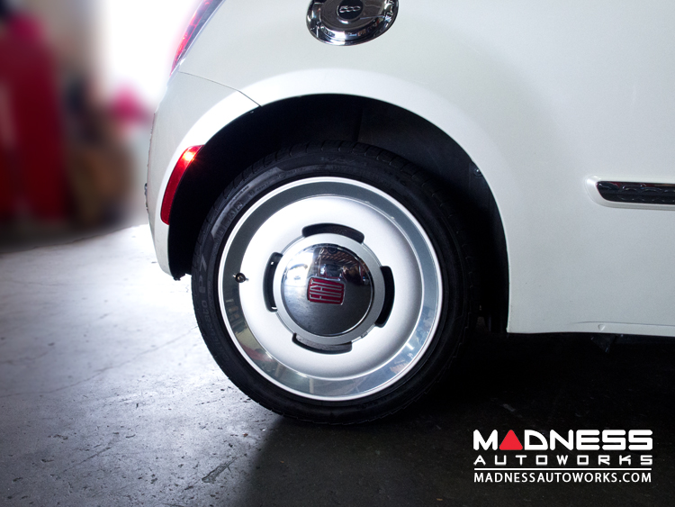 Fiat 500 Retro Wheel By Fiat 1 16 Tech Silver Painted Polished Forged Aluminum Wheel 500 Madness Auto Parts And Accessories