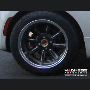 FIAT 500 Custom Wheels - Monza 15x6.5" 4-98 BP - Hyper Black/Gunmetal Finish