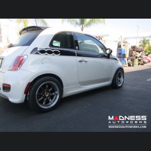 FIAT 500 Custom Wheels - Monza 15x6.5" 4-98 BP - Hyper Black/Gunmetal Finish