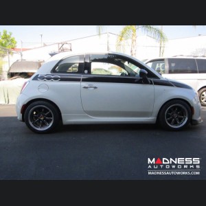 FIAT 500 Custom Wheels - Monza 15x6.5" 4-98 BP - Hyper Black/Gunmetal Finish