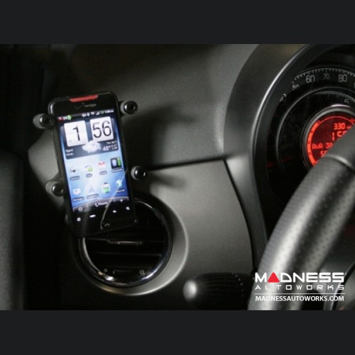 FIAT 500 Mobile Cradle for cell phones -  Dash Vent Mounting Style