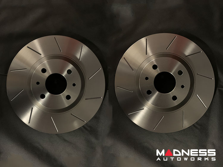 FIAT 500 Brake Rotors - Front - MTEC - Slotted - ABARTH