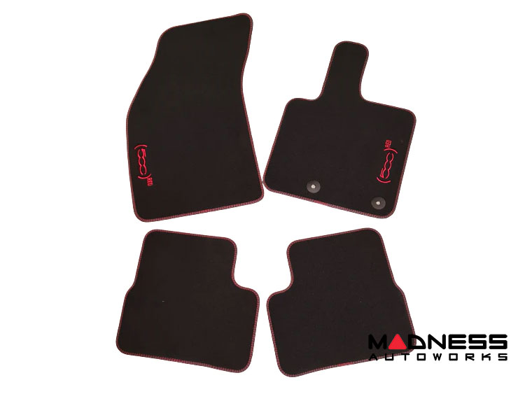 Budget Quality Black Driver's Side Car Mat For Fiat 500 (Dec 2012-2022) - Tailored Fit - UK Made