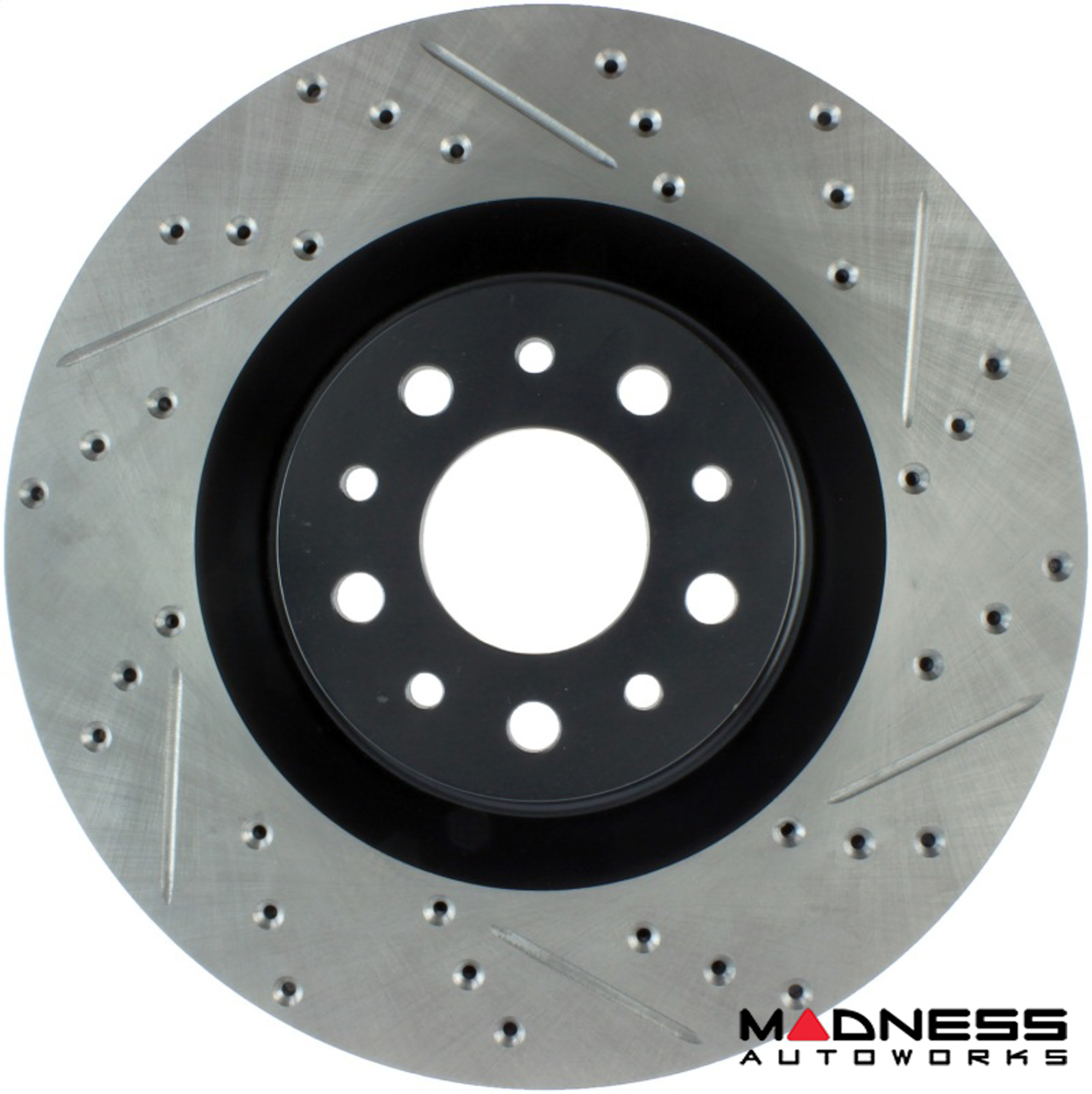 FIAT 500L Brake Rotor - Front Right - Stop Tech - Drilled and Slotted - Sport   