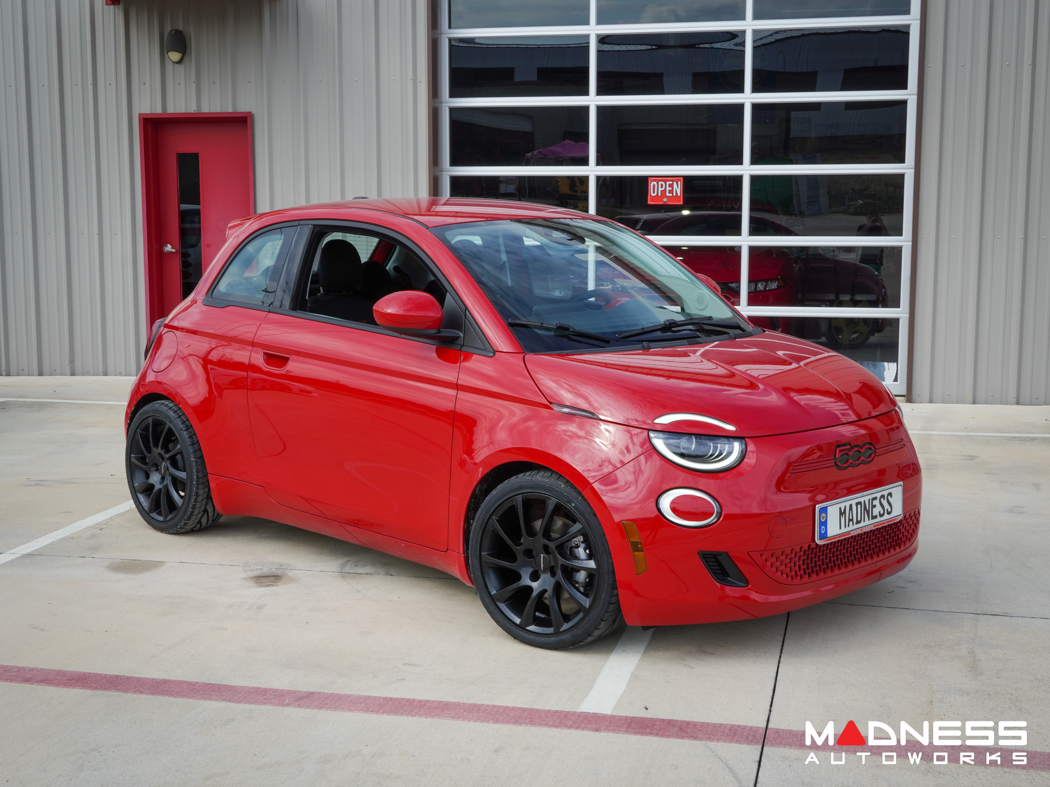 FIAT 500e Gen2 Custom Wheels - Irmscher - Turbo Star - Satin Black - Set of  4 - 17\, image size:2048x1536