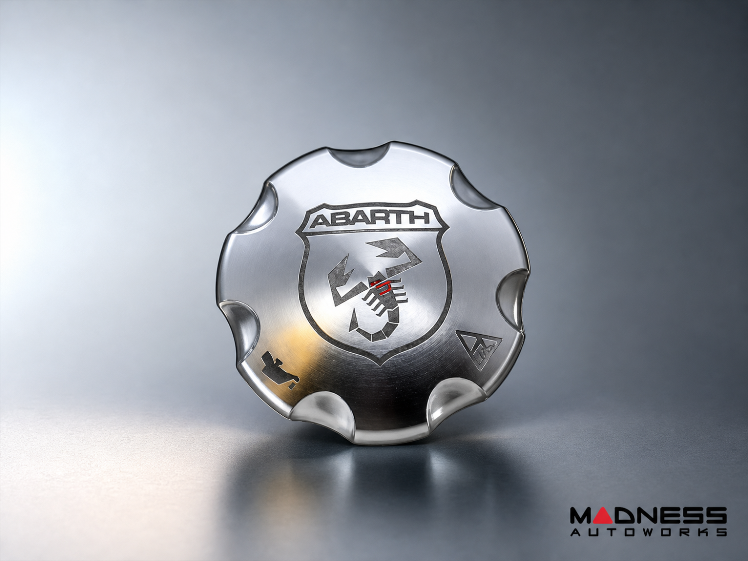 FIAT 500 Oil Cap - Genuine ABARTH - Aluminum - EU Models FIAT 500 Oil Cap - Genuine ABARTH - Aluminum - EU Models