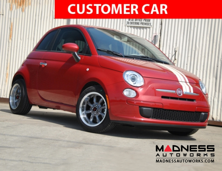 FIAT 500 Custom Wheels - Monza 15x7.5" 4-98 BP - Gunmetal Finish