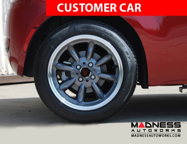 FIAT 500 Custom Wheels - Monza 15x7.5" 4-98 BP - Gunmetal Finish