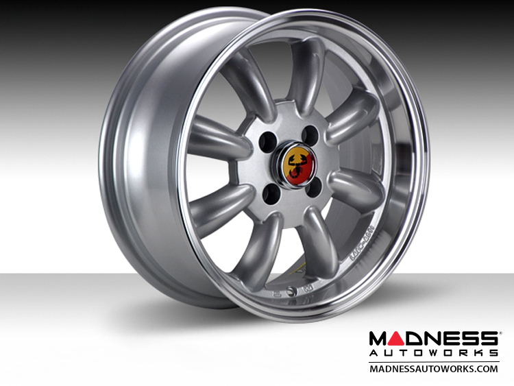 FIAT 500 Custom Wheels - Monza - 15x6.5" 4-98 - Silver Finish
