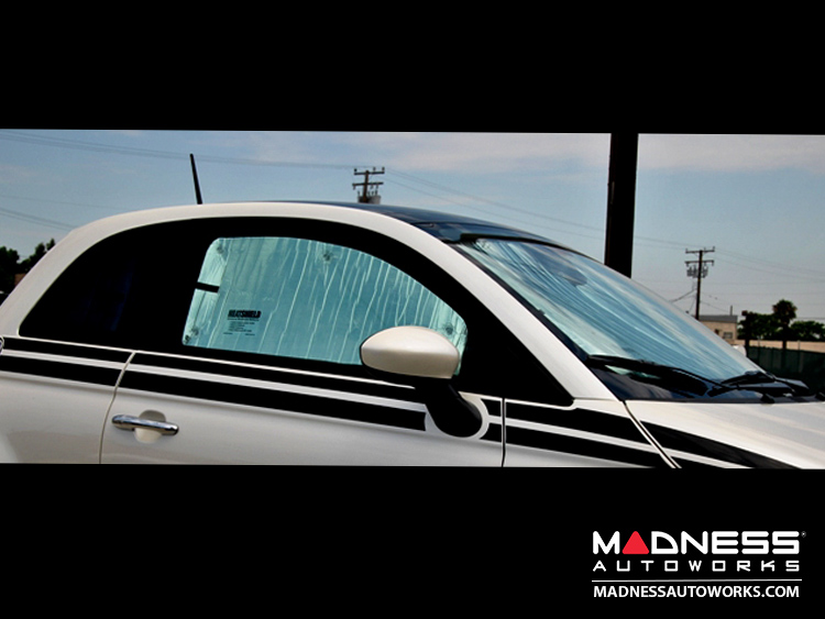 FIAT 500 Sun Shade/ Reflector Set (Coupe) - Windshield, Side Windows, Rear Windows