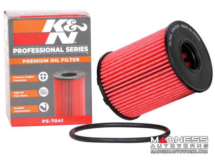 FIAT 500 Oil Filter Cartridge - K&N - North American Version - Pro Series