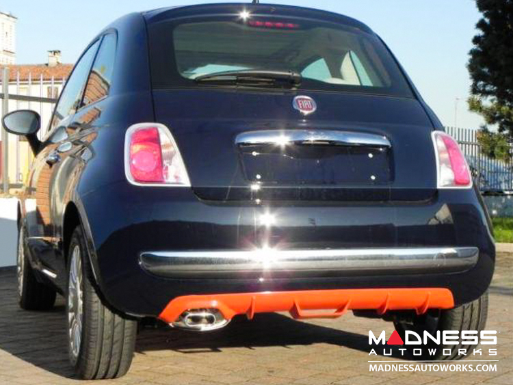 FIAT 500 Diffuser - Add On - FRP - Single Exit