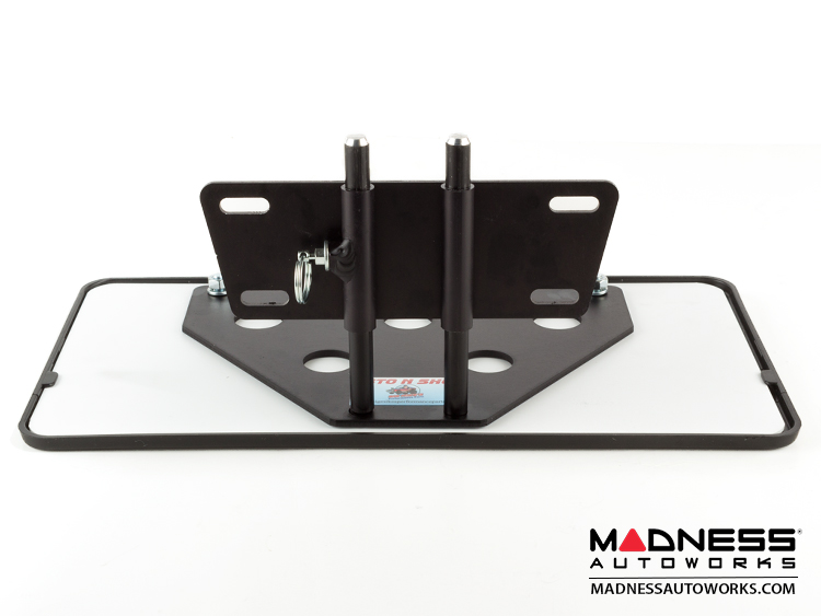 STO N SHO Removable Front License Plate Bracket For 2014-2017 Maserati Ghibli - Quick Release, No Drill Required (SNS77) - View #3