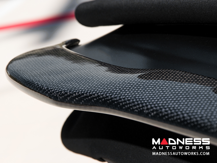 SOBMART Roof Spoiler For Fiat 500 2008+ Abarth – Unpainted Fiberglass Tuning Spoiler